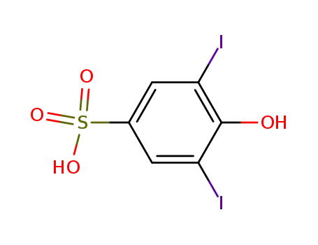 4-hydroxy-3,5-diiodobenzenesulphonic acid