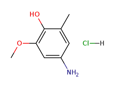 Molecular Structure of 2977-70-0 (4-amino-6-methoxy-o-cresol hydrochloride)