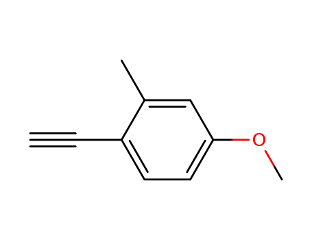 Molecular Structure of 74331-69-4 (1-Ethynyl-4-methoxy-2-methylbenzene)