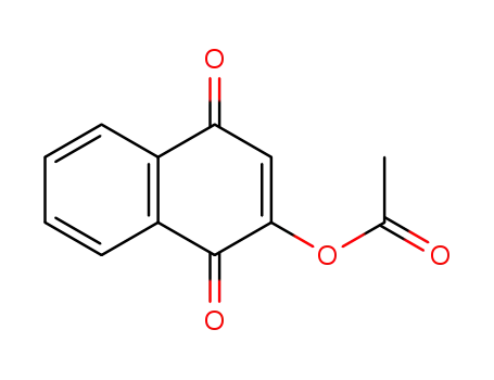 Molecular Structure of 1785-65-5 (Acetic acid 1,4-dioxo-1,4-dihydronaphthalene-2-yl ester)