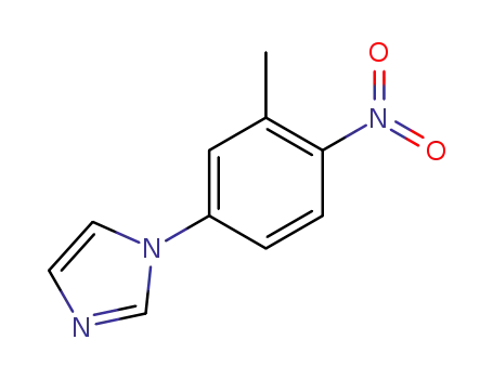 Molecular Structure of 102791-92-4 (1-(3-Methyl-4-nitrophenyl)-1H-imidazole)