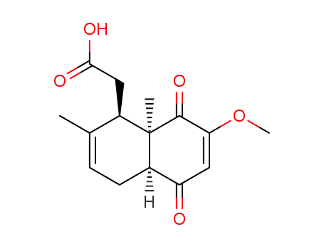 1-Naphthaleneaceticacid, 1,4,4a,5,8,8a-hexahydro-7-methoxy-2,8a-dimethyl-5,8-dioxo-, (1a,4ab,8ab)- (9CI)