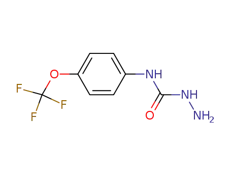 Molecular Structure of 144172-28-1 (Hydrazinecarboxamide, N-[4-(trifluoromethoxy)phenyl]-)