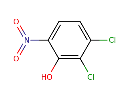 Molecular Structure of 28165-60-8 (2,3-DICHLORO-6-NITROPHENOL)