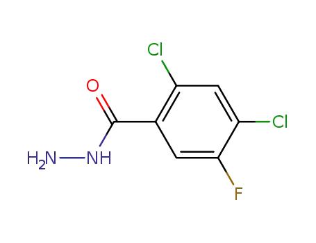 Molecular Structure of 328402-46-6 (Benzoic acid, 2,4-dichloro-5-fluoro-, hydrazide)