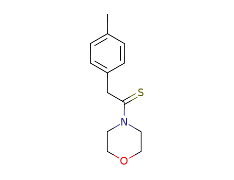 Molecular Structure of 14182-63-9 (Ethanethione, 2-(4-Methylphenyl)-1-(4-Morpholinyl)-)