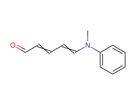 Molecular Structure of 14189-83-4 (2,4-Pentadienal,5-(methylphenylamino)-)