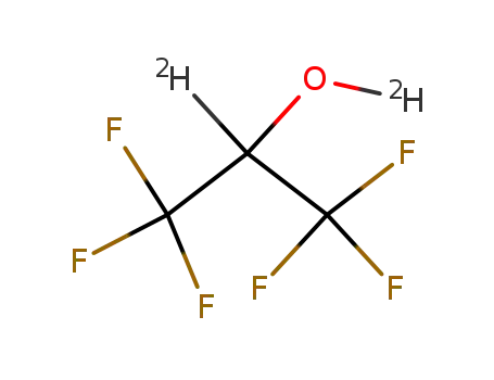 Molecular Structure of 38701-74-5 (1,1,1,3,3,3-HEXAFLUORO-2-PROPANOL-D2)