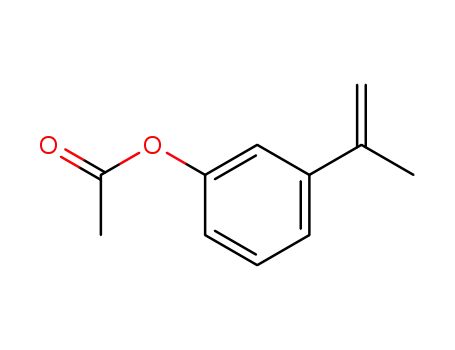 Molecular Structure of 51985-05-8 (Phenol, 3-(1-methylethenyl)-, acetate)