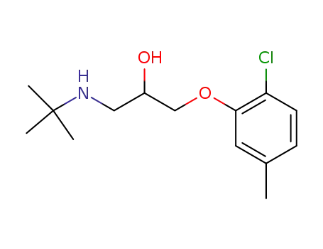 Molecular Structure of 14556-46-8 (Bupranolol)