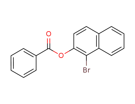 Molecular Structure of 93261-68-8 (1-bromonaphthalen-2-yl benzoate)