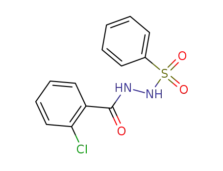 Molecular Structure of 100375-31-3 (Benzoic acid, 2-chloro-, 2-(phenylsulfonyl)hydrazide)
