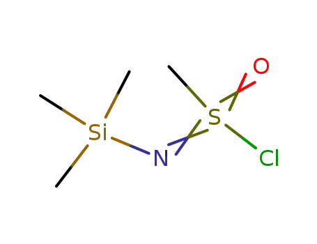 Methanesulfonimidoyl chloride, N-(trimethylsilyl)-