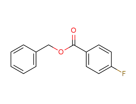 Molecular Structure of 59986-44-6 (Benzoic acid, 4-fluoro-, phenylmethyl ester)