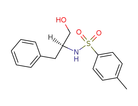 Molecular Structure of 82495-70-3 ((S)-(-)-N-[1-(HYDROXYMETHYL)-2-PHENYLETHYL]-4-METHYLBENZENESULFONAMIDE)
