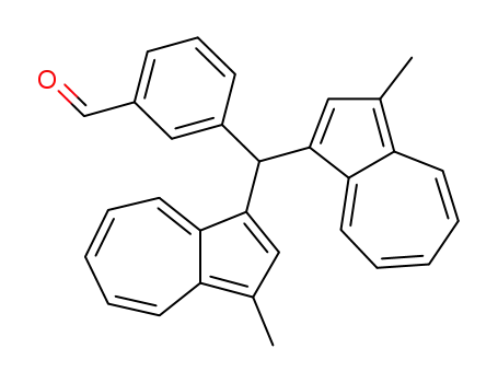 Benzaldehyde, 3-[bis(3-methyl-1-azulenyl)methyl]-