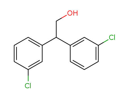 Molecular Structure of 138535-00-9 (Benzeneethanol, 3-chloro-b-(3-chlorophenyl)-)