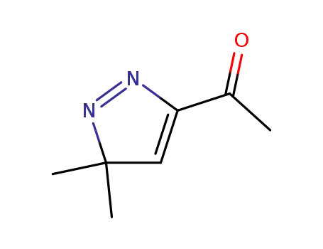 Molecular Structure of 22951-29-7 (Ethanone, 1-(3,3-dimethyl-3H-pyrazol-5-yl)-)
