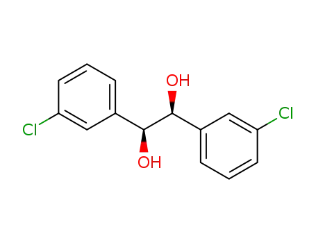 Molecular Structure of 188839-74-9 (1,2-Ethanediol, 1,2-bis(3-chlorophenyl)-, (1R,2R)-rel-)