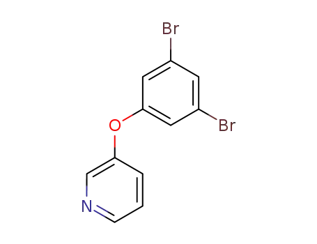 Molecular Structure of 145691-56-1 (Pyridine, 3-(3,5-dibromophenoxy)-)