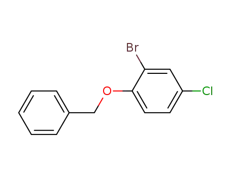 Molecular Structure of 151038-76-5 (1-(benzyloxy)-2-bromo-4-chlorobenzene)