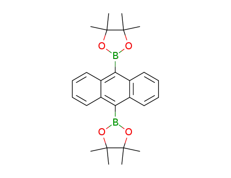 Molecular Structure of 863992-56-7 (Anthracene-9,10-diboronic acid bis(pinacol) ester, 95%)