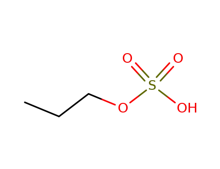 Molecular Structure of 13425-84-8 (propyl hydrogen sulfate)