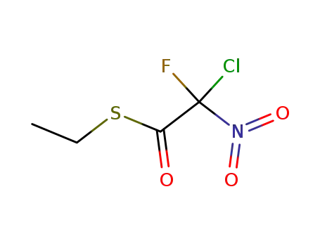 Molecular Structure of 1683-92-7 (S-ethyl chloro(fluoro)nitroethanethioate)