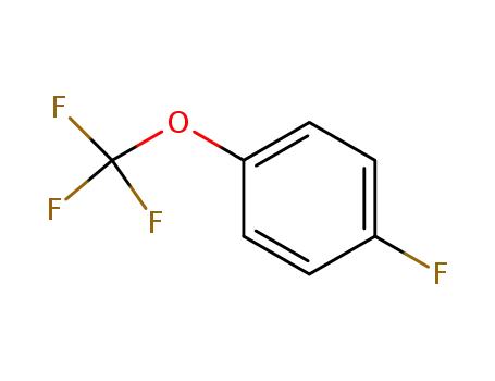 Molecular Structure of 352-67-0 (4-(Trifluoromethoxy)fluorobenzene)