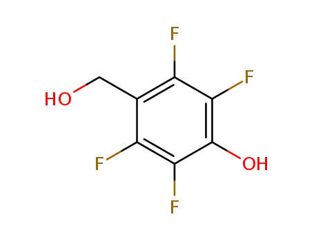 Molecular Structure of 61596-38-1 (Benzenemethanol, 2,3,5,6-tetrafluoro-4-hydroxy-)
