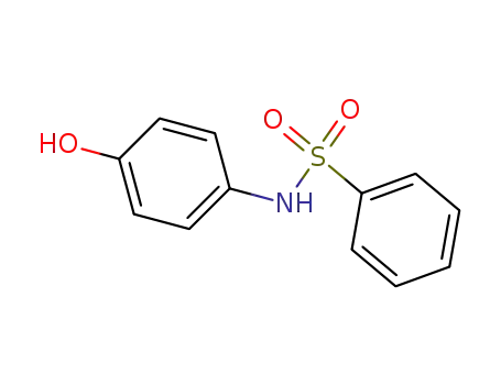 Molecular Structure of 5471-90-9 (Benzenesulfonamide, N-(4-hydroxyphenyl)-)