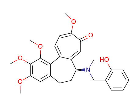 Benzo[a]heptalen-9(5H)-one,6,7-dihydro-7-[[(2-hydroxyphenyl)methyl]methylamino]-1,2,3,10-tetramethoxy-,(7S)- cas  16892-03-8
