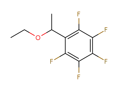 Molecular Structure of 90095-68-4 (Benzene, (1-ethoxyethyl)pentafluoro-)