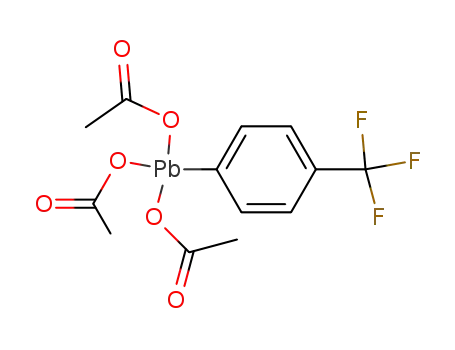 Molecular Structure of 71940-14-2 (Plumbane, tris(acetyloxy)[4-(trifluoromethyl)phenyl]-)