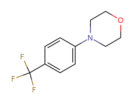 Molecular Structure of 113845-69-5 (Morpholine, 4-[4-(trifluoromethyl)phenyl]-)