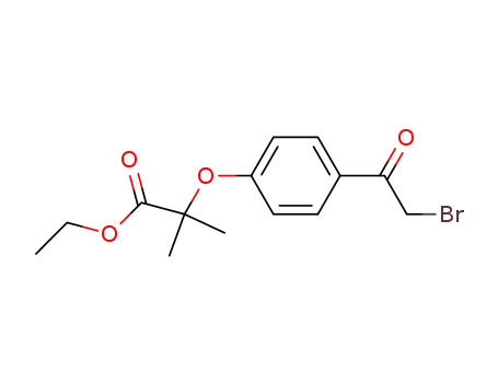 Propanoic acid, 2-[4-(bromoacetyl)phenoxy]-2-methyl-, ethyl ester