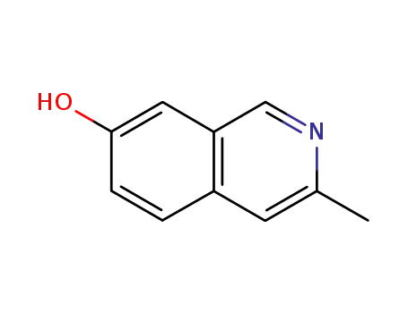 Molecular Structure of 63485-73-4 (3-Methylisoquinolin-7-ol)