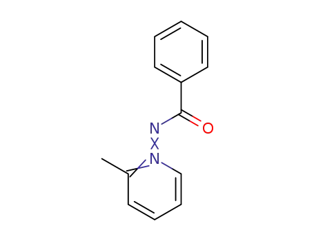 Molecular Structure of 17408-47-8 (Benzoyl(2-methylpyridinium-1-yl)amine anion)