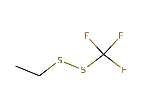Molecular Structure of 691-05-4 (Disulfide, ethyl trifluoromethyl)