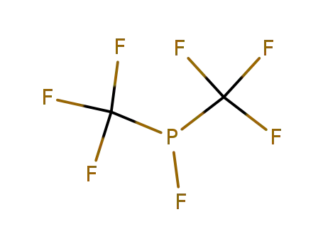 Molecular Structure of 1426-40-0 (bis(trifluoromethyl)phosphinous fluoride)