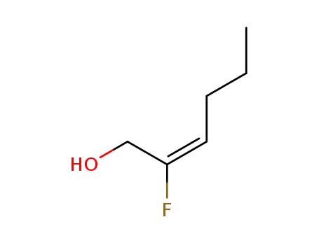 Molecular Structure of 112979-67-6 (2-Hexen-1-ol, 2-fluoro-, (E)-)