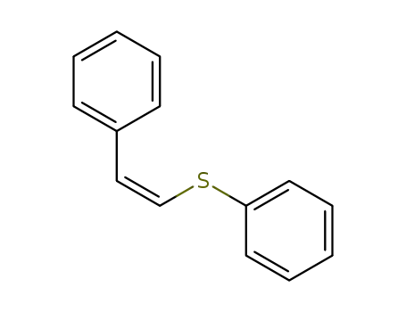 Molecular Structure of 7214-56-4 (Benzene, [(2-phenylethenyl)thio]-, (Z)-)