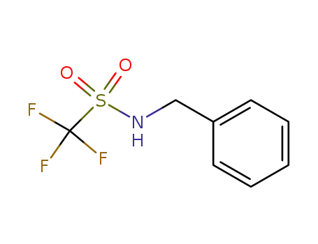 Molecular Structure of 36457-58-6 (N-BENZYLTRIFLUOROMETHANESULFONAMIDE)