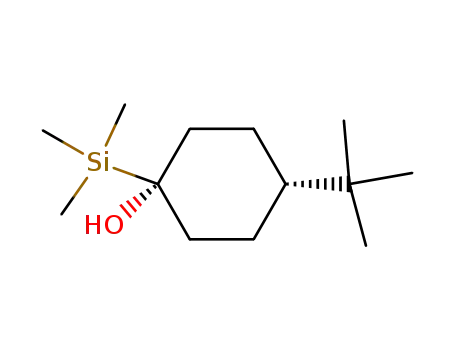 Cyclohexanol, 4-(1,1-dimethylethyl)-1-(trimethylsilyl)-, trans-