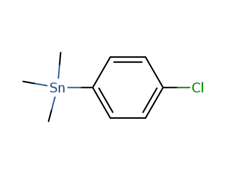 Molecular Structure of 14064-15-4 ((4-Chlorophenyl)trimethylstannane)