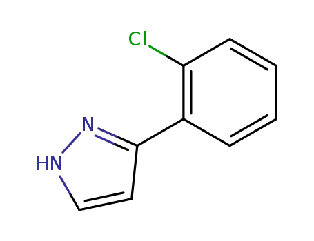 Molecular Structure of 59843-55-9 (3-(2-Chloro-phenyl)-1h-pyrazole)