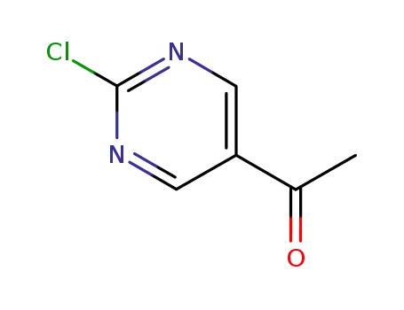 Molecular Structure of 110100-00-0 (Ethanone, 1-(2-chloro-5-pyrimidinyl)- (9CI))