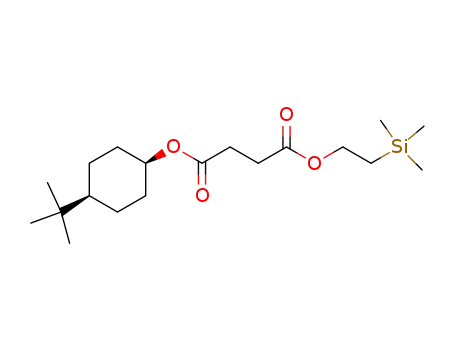 Molecular Structure of 92803-47-9 (Butanedioic acid, 4-(1,1-dimethylethyl)cyclohexyl 2-(trimethylsilyl)ethyl
ester, cis-)