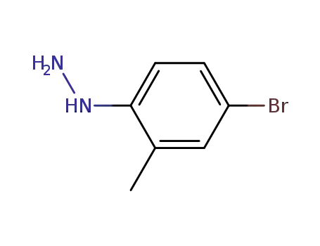 Molecular Structure of 56056-25-8 (1-(4-BroMo-2-Methylphenyl)hydrazine, HCl)