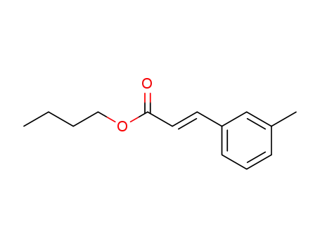 Molecular Structure of 173593-27-6 (2-Propenoic acid, 3-(3-methylphenyl)-, butyl ester, (2E)-)